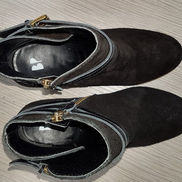 BP 'Tandem Bootie' Black Suede Womens Size 5 M - Picture 5 of 6